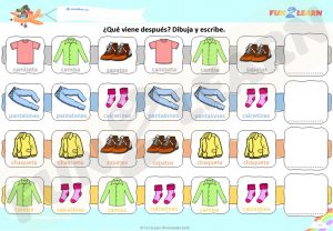 De Esta Forma Nos Vestimos worksheet