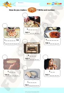 free pizza party super simple efl worksheet