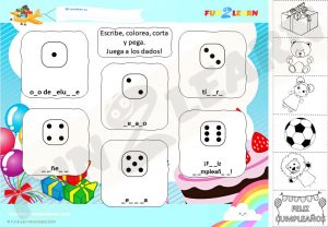 Juguetes Steve and Maggie Español Latino free worksheet