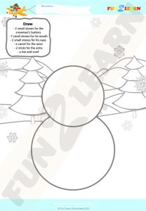 snowman free esl worksheet