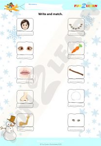 let's make a snowman free worksheet