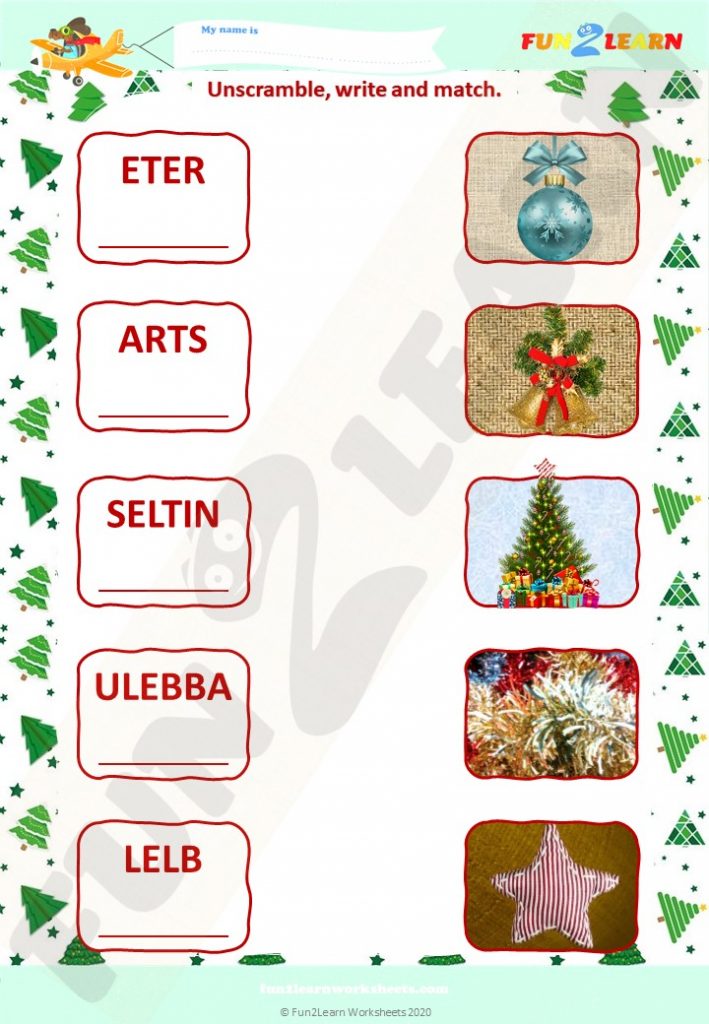 free steve and maggie christmas worksheet