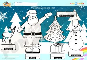 free steve and maggie esl christmas worksheet