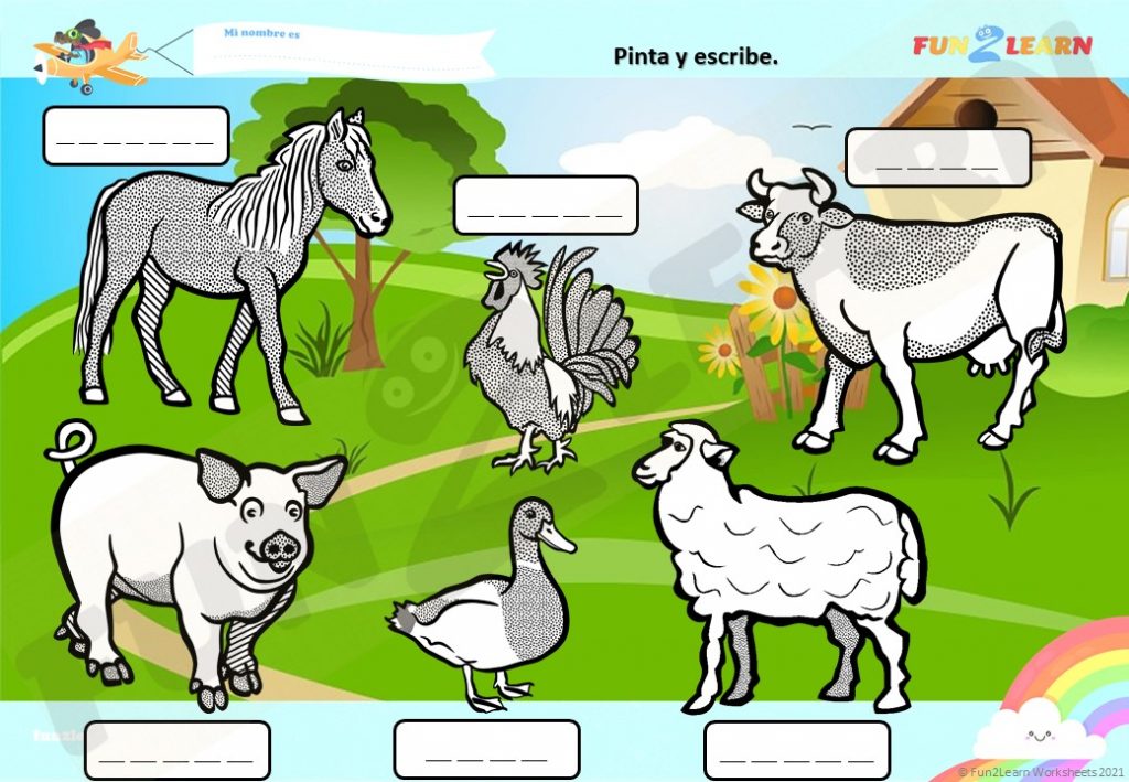 spanish old mcdonald free worksheet