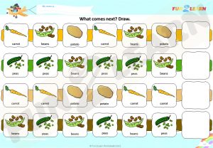 carrots are yummy vegetables worksheet