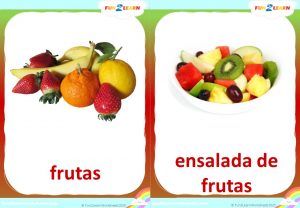 steve and maggie spanish fruit free flashcards