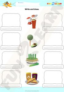 lasagna milkshakes free esl worksheet