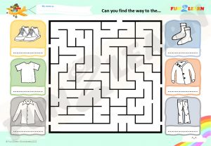 super simple clothes worksheet