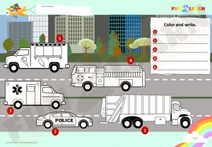 steve maggie vehicles free worksheet
