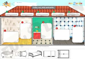 steve maggie house free esl worksheet