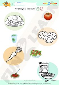Te Gusta Yogur Espagueti free worksheet
