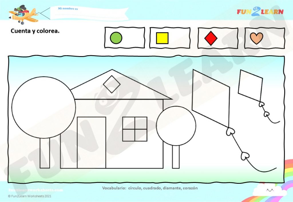 formas super simple free worksheet