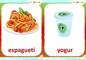 espagueti yogur free flashcards