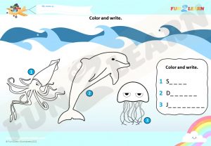 Under Sea ESL Worksheet