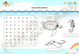 under sea 2 free worksheet
