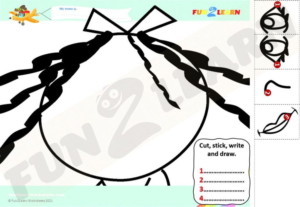 pocoyo face free worksheet