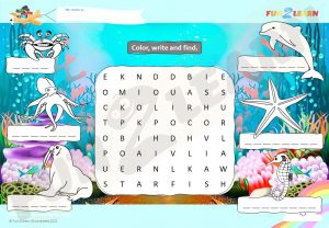 under the sea super simple free worksheet