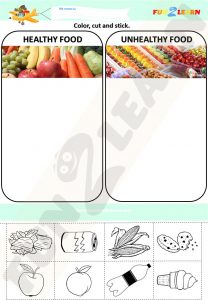 steve healthy food free worksheet