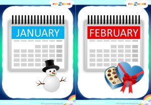 free months of the year flashcards