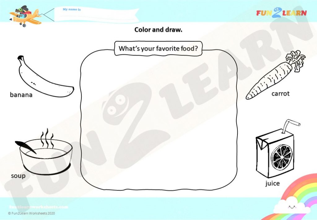 there's a monster in my tummy free worksheet