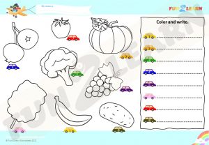 yellow car super simple free worksheet