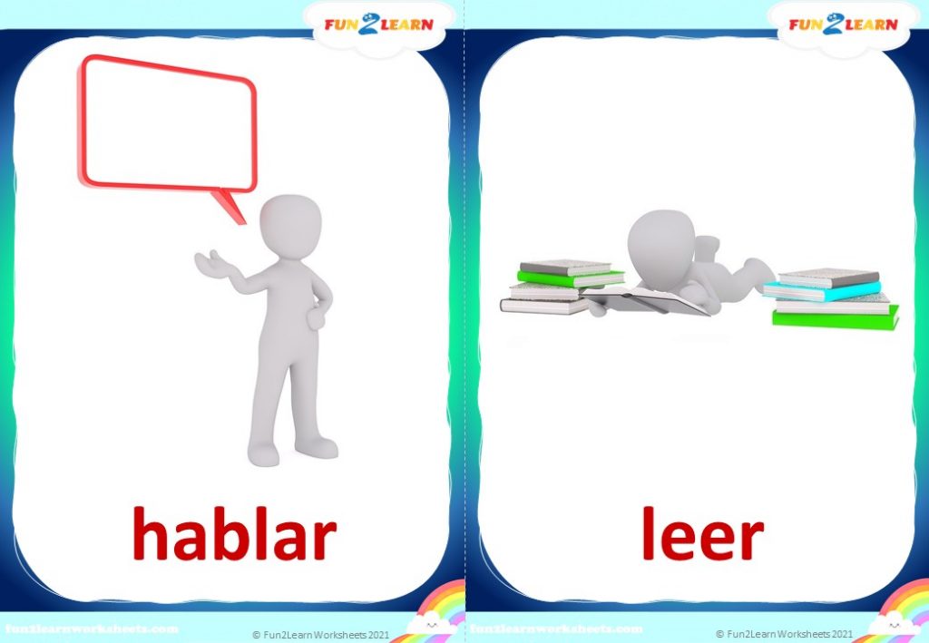 spanish verbs free flashcards