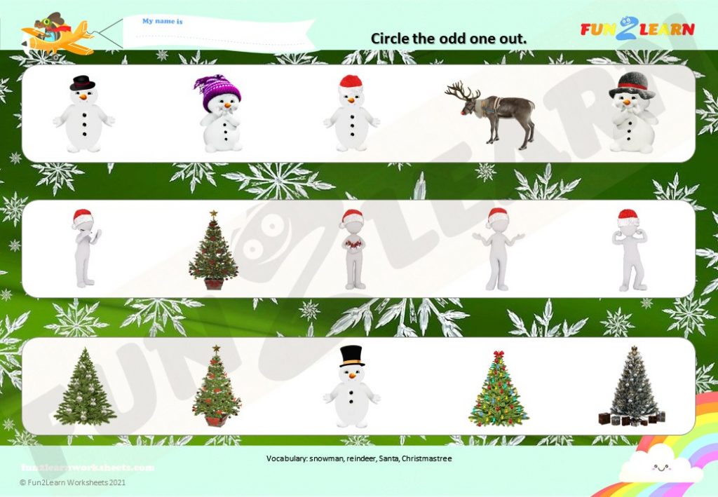 hello reindeer free worksheet young learners