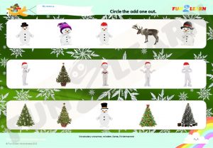 hello reindeer free worksheet young learners