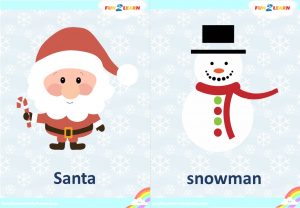 free hello reindeer flashcards