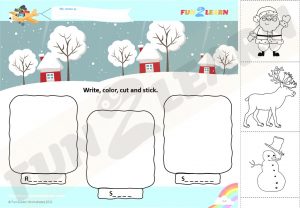 hello reindeer free worksheet esl