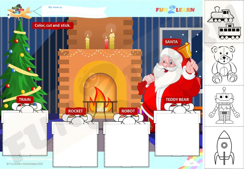 free what do you want for christmas worksheet