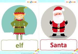 five little elves free flashcards