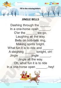 free jingle bells worksheet