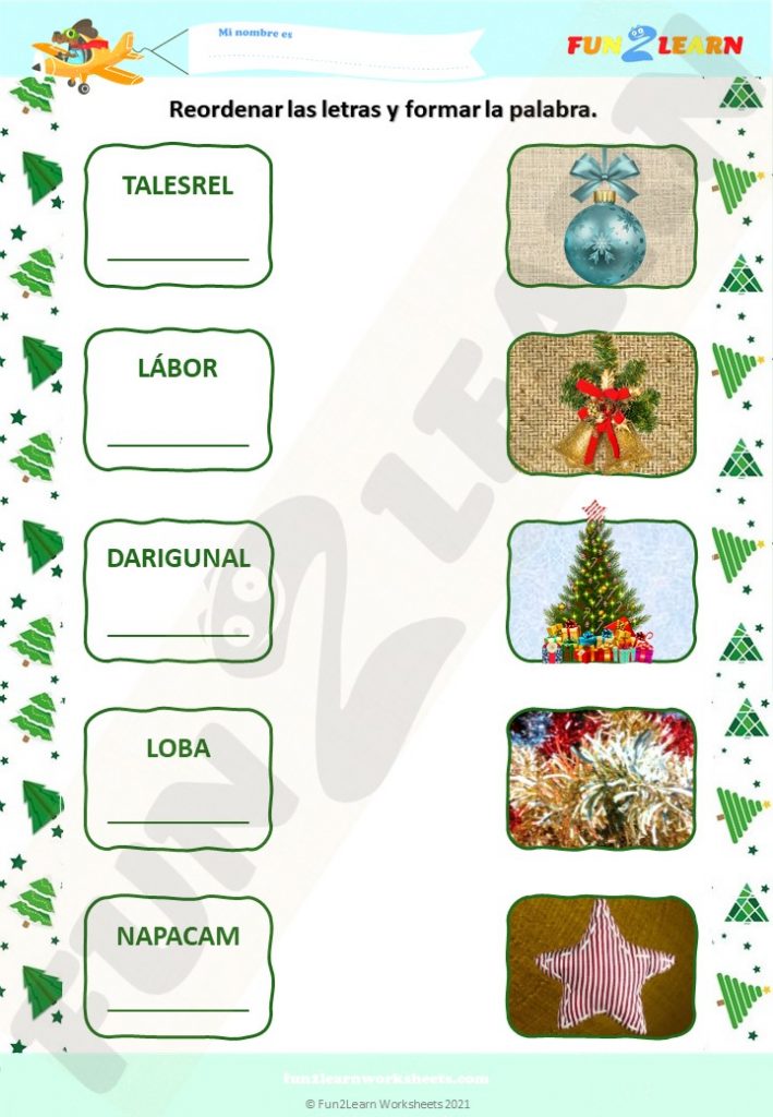steve maggie navidad free worksheet