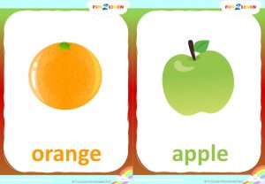 free counting fruit song flashcards