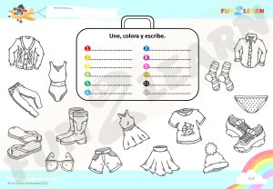 ropa de verano free worksheet
