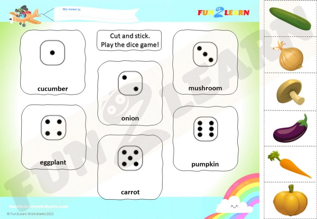 vegetables free esl worksheet