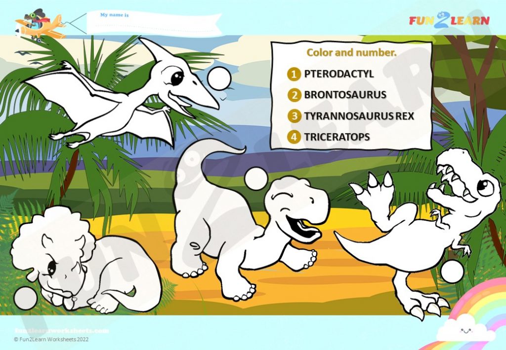 steve and maggie dinosaur free worksheet