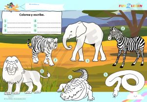 free steve maggie spanish safari worksheet