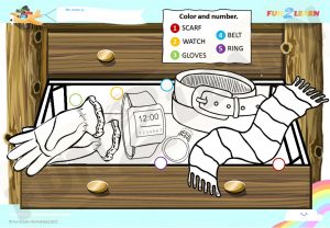 free clothing accessories worksheet
