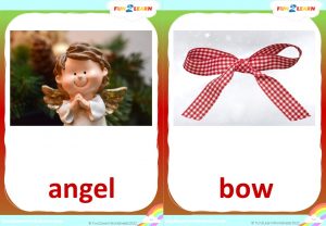 free christmas alphabet flashcards