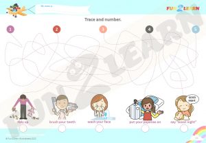 free steve maggie bedtime routine worksheet