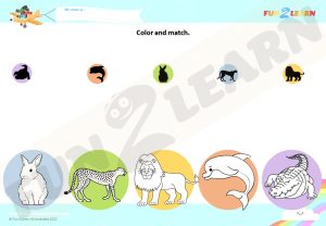 wild animals free esl worksheet