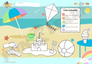 steve and maggie beach free worksheet