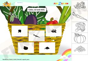 free vegetables song cocomelon worksheet