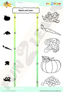free yes yes vegetables song worksheet