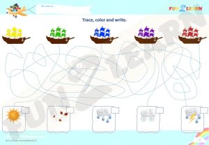 over deep bue sea free worksheet