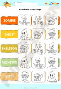 halloween steve and maggie free worksheet