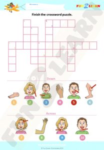 body parts worksheet