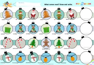 10 candy canes christmas worksheet
